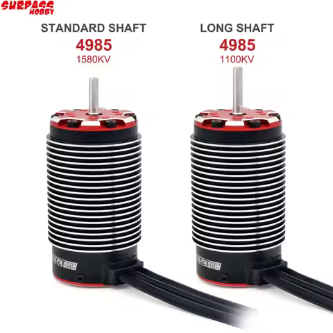 Surpass Hobby Supersonic 4985 1100KV 1580KV Long Shaft Brushless Motor for X-MAXX ARRMA 1/5 1/6 RC M