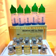 Medivac Vaksin Ayam ND LASOTA 1 DUS ISI 10 BOTOL Pencegahan Tetelo Pada Ayam Unggas Burung Merpati M