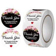 MGHL0596 Stiker Thank You 1 Roll Stiker Thank You Sticker Thank You Stiker Ucapan Bulat Stiker Tempe