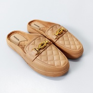 Azgalery SPT-39 Sepatu Sandal Selop Wanita Kasual Slip On Flat Nyaman Santai Empuk PVC Trendy COD