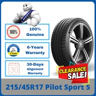 [CLEARANCE 2 FOR RM880] 215/45R17 Michelin Pilot Sport 5 PS5 *Year 2022