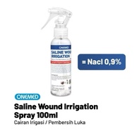 ONEMED Saline Wound Irrigation Spray 100 Ml - Pembersih Luka / Cairan Cuci Luka (NaCl 0.9%)
