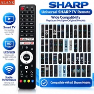 ALANK Universal Remote Control Suitable for SHARP Smart TV Remote Control CRC326V