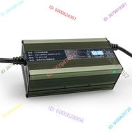 Good motorcycle battery charger 71.4V8A charger, intelligent full self-stop lithium battery charger.