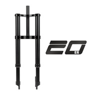 ECILY Inverted Suspension Fork for 20inch Fat Bike Ebike Sping Oil Suspension Fat Electric Bike  135*9MM QR 20*4 Fat Tire