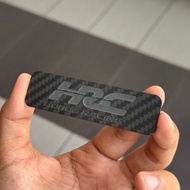 Honda Civic FL5 FK8 K20C Dry Carbon Engine Cover Badge Logo Carbon Fiber Plate