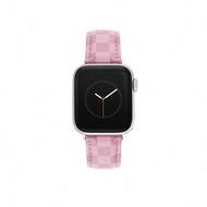 【Steve Madden】Apple watch 品牌格紋蘋果錶帶 - 俏麗粉 38/40/41 mm