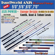 [PROMO AXIS Europe] TsuriWorld AXIS POWER 12-25lb - 15-40lb 5Kaki - 7Kaki 2-Piece Spinning Fishing R