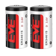 [SG] [2 Pieces] EVE ER34615 3.6V Type D Lithium Thionyl Chloride (Li-SOCl2) Cylindrical Battery