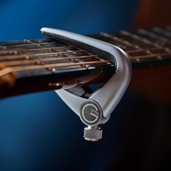 Uk G7th Newport Guitar Capo Spiral Locking Silver