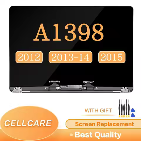 A1398 LCD Panel Display Full Assembly Screen Replacement for MacBook Pro 2012 2013 2014 2015 15.4inc