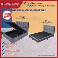 Storage / Divan Bed Frame A66 | Single / Super Single / Queen / King | Free Delivery + Assembly | Ready Stock
