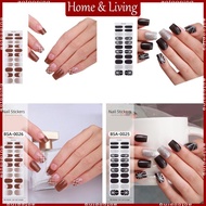 AOTO Gel Nails Stickers Semi Cured Gel Nail Strips Nails Polish Strips Gel Nail Wraps