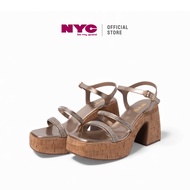 NYC Ladies Jolissa Heeled Sandals -N72410-CV01SV-102-SILVER