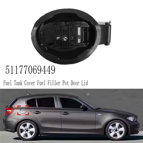 Premium Black Fuel Tank Cover 51177069449 For BMW 1 Series E81 E87 Fuel Filler Door Lid