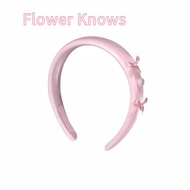 Flower Knows New year 2025 headband - Flower Knows hairband, cute pink Flower Knows