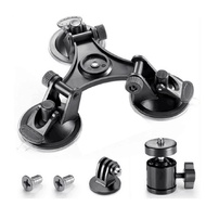✁ Car Holder Triple Vacuum Suction Cup Mount for DJI Osmo Pocket Camera Stabilizer Accessory with Expansion Adapter