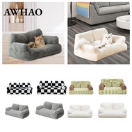 [AWHAO] Washable Cat Bed Cat Couch Comfortable All Seasons Pet Couch Bed Pet Sofa