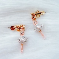 Les Nereides  芭蕾舞伶耳環 經典白鑽款 法國設計 優雅氣質