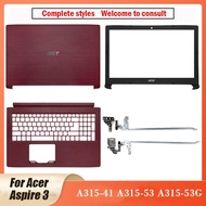 New For Acer Aspire 3 A315-41 A315-53 A315-53GLaptop LCD Back Cover/LCDHinges/Front Bezel Color Black AM28Z000100