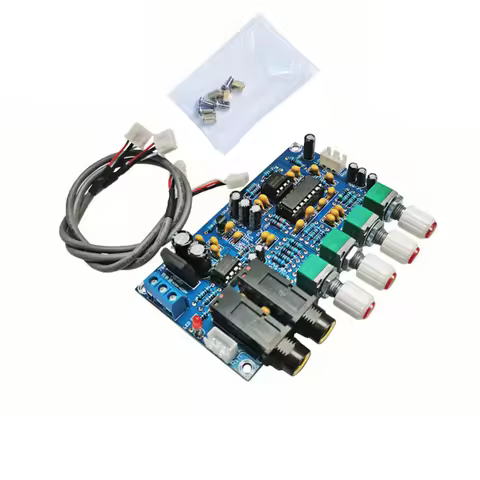 Dual AC12V Digital Microphone Amplifier Board PT2399 Karaoke Reverberation Board Karaoke OK Amplifie