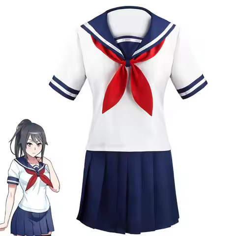 Yandere Simulator Ayano Aishi Cosplay Costume Classic Sailor Style High School JK Uniform Yandere Ch