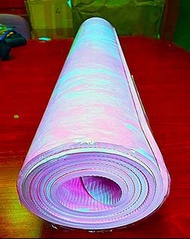 TPE幻彩瑜珈墊(淺粉) 6mm TPE Yoga Mat (pink) #瑜伽墊 #gym #運動 #運動器材 #瑜伽墊 #GymHouse #健身 Fitness #Pilates #瑜珈墊 厚 