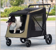 【包送貨】全新大型寵物車寵物外出手推車大型犬輕便款可摺疊Pet Outgoing Stroller, Foldable,［寵物車手拉車 手推車 大型外出猫狗 寵物用品 ］Pets,  Trolley,