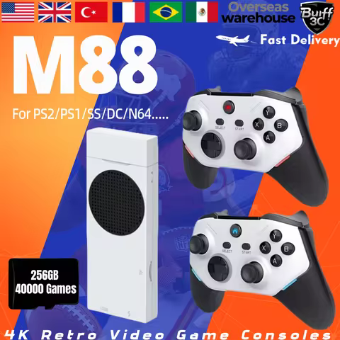 BOYHOM M88 4K Console ARMMali-G52GPU Game Stick Retro Video Game Wireless Gamepad Built-in 20000 Gam