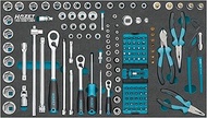 HAZET Socket Wrench Set 163-508/138N 138-Piece E5-E20, PH1-PH3, PZ1-PZ3, T6-T55, Slotted, Phillips,