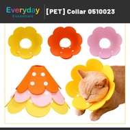 【E.E】Kolar Kucing Adjustable Elizabethan Cat Collar Lightweight Felt Head Recovery Collar Prevents C