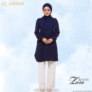 El Jannah Blouse Zara Navy Blue