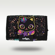 Australia smiggle original children's purse cute black cat bright clutch bag multilayer cloth bag coin purse girls 5 inch