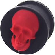 Flexible Silicone Double Flare Flesh Tunnel Gauge Earring Ear Piercing available size 6g (4mm) to 1"