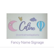 Fancy Wooden Name Signage Custom Wooden Name Children's Room Decoration