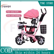 4 in 1 baby stroller bike for Kids Rotatable Seat 1-4 Years Old Baby Trolley Bike 3 Wheels Bike for Baby Boys and Girls