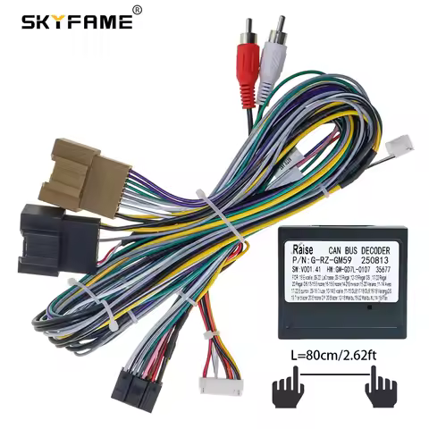 SKYFAME Car 16pin Wiring Harness Adapter Canbus Box Decoder For Opel Astra GS Buick Verano Onix GM-R