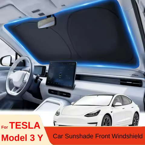 Suitable for Tesla Model 3/Y/S Car Sunshade Front Sunscreen Heat Insulation Parasol Sunshade