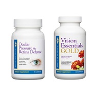 Premium Eye Health Bundle Includes Vision Essentials Gold, with 40 Mg of Lutein, for Healthy Visual