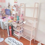 Iron Art Storage Rack for Bedroom V Floor-standing Multi-layer Storage Ladder Bedside Organizer G3Ki