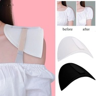 1Pair=2Pcs Soft Sponge Shoulder Pads Unisex No Sewing Shoulder Pads Foam Pads for Blazer T-Shirt Clothes Women Men Clothing Accessories