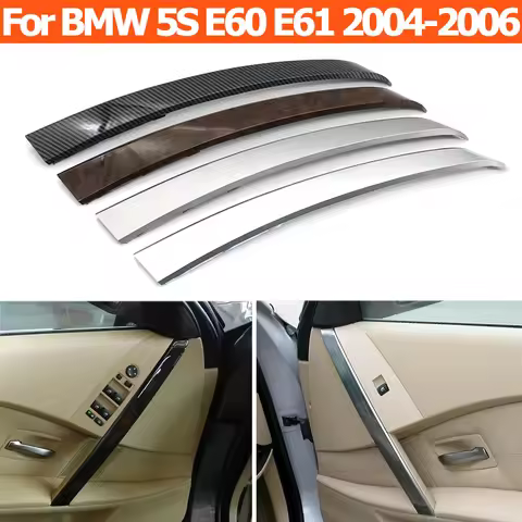 Interior Car Front Rear Left Right Inner Door Handle Cover Trim For BMW 5 Series M5 E60 E61 2004 200