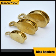 Brass Flag Block 32mm 38mm/ 50mm - 32mm