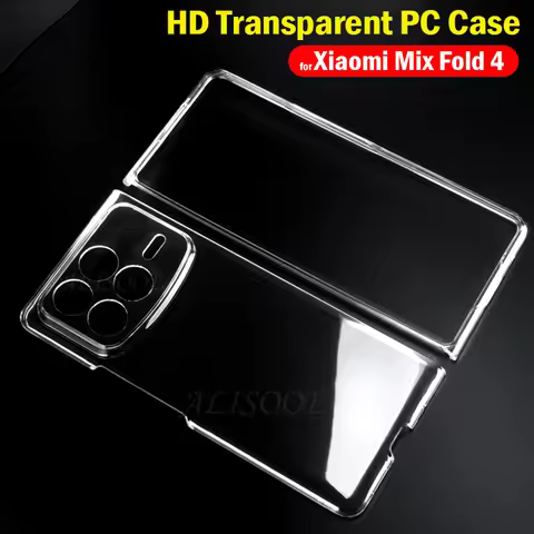 HD Transparent Funda for Xiaomi Mix Fold 4 Case Ultra Thin Clear Shockproof Cover Capa for Xiaomi Mi