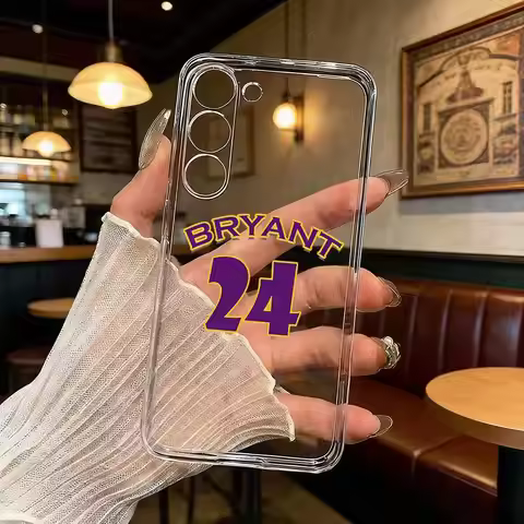 K-Kobe B-Bryant 24 For Samsung Galaxy A71/A70/A52/A51/A40/A30 Phone Case Transparent Cover