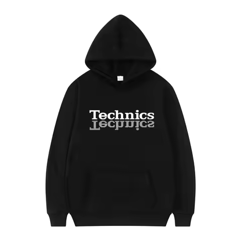 Men Technics Sweatshirt Tops Autumn Technics Dj Turntable Music House Techno Electronic Hip Hop Hood