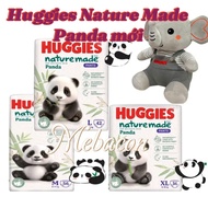 New Huggies Nature Made Panda M56, L42, XL36, XXL24 diapers Huggies Air Soft Pants