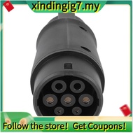 【】EVSE EV Adaptor 32A J1772 Type 1 to Type 2 Plug EV Adapter, Electric Cars Vehicle Charger Charging