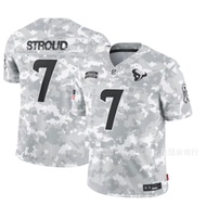 Same Day DeliveryCamouflage Tribute to NFL Rugby Jersey Texas Houston Texans7 Stroud Jersey