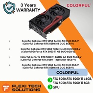 Flexi tech COLORFUL GEFORCE RTX 5050 / RTX 5060 / RTX 5060 TI BATTLE AX DUO 8GB-V /16GB-V